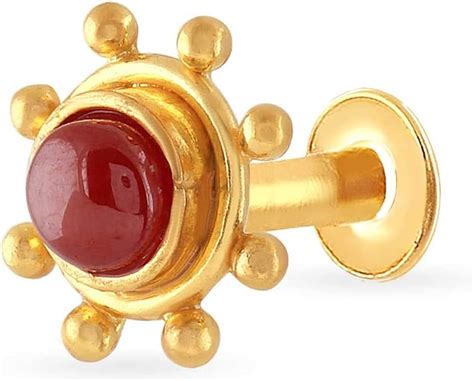 Buy Malabar Gold and Diamonds 22k (916) Yellow Gold Nose Pin at Amazon.in