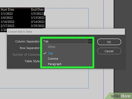 Image result for Make Table InDesign with Header