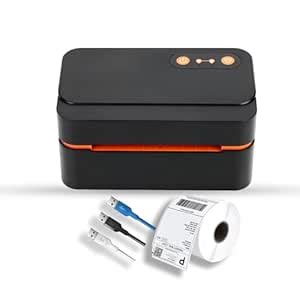 PuppyByte Mini Thermal Printer for Stickers, Labels, and Barcodes | 3 ...