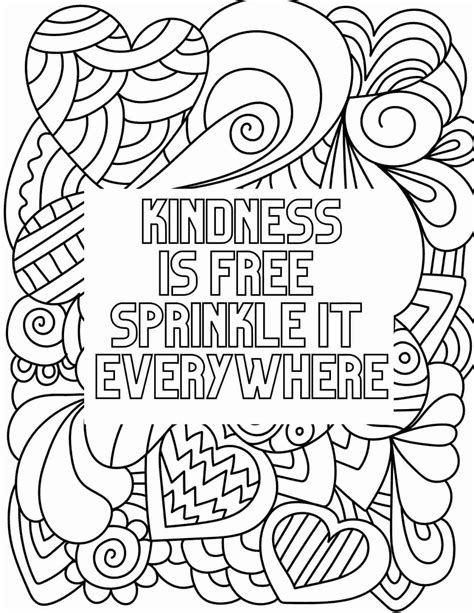 Kindness Coloring Pages For Kindergarten