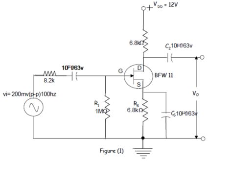 Image result for Common Source JFET Amplifier Self-Biasing Lab