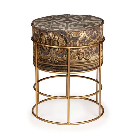 Unique Antique Motif Mini Basket Stool for Modern Homes – Artychoke