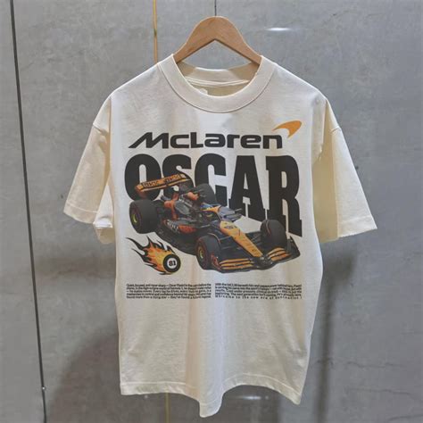 Oscar Piastri McLaren F1 T-Shirt, Papaya Racing Graphic Tee, Formula ...