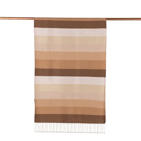Block Striped Silk Scarf Model 03 | Ipekevi