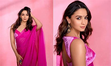 Alia Bhatt oozes oomph in Burgundy body-hugging Gucci dress with deep V ...