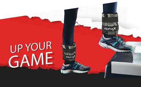AlphaX Ankle Weights Pair | Adjustable Strap | Camouflage | 1.5KG Pair ...