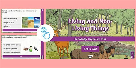 Living and Non-Living Things Knowledge Organiser Quiz