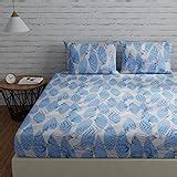 Huesland by Ahmedabad Cotton 144 TC Cotton Bedsheet for Double Bed with ...