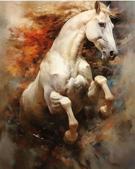 Colorful Horse Painting