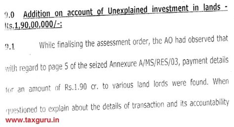 Addition for Unexplained Investment not justified when Assessee ...