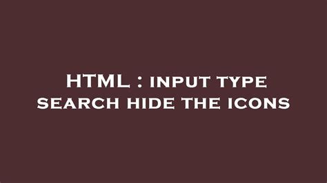 Image result for HTML Input Type Search