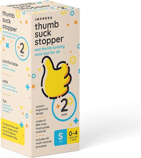 2 Pack Thumb Guard for Kids | Stop Thumb Sucking | Small Finger Sucking Stop - Ages 0-4 | Buy ...