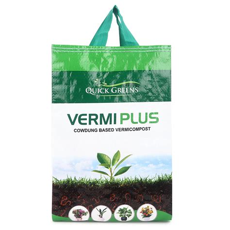 Quick Greens Vermi Plus Vermicompost Bag Food for the Soil, Enriched ...