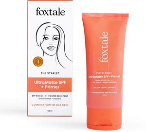 Foxtale Sunscreen - SPF 50 PA++++ Ultra Matte SPF 50 PA++++ & Primer ...