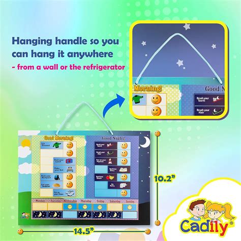 Cadily Magnetic Chore Chart for Kids at Home, Morning & India | Ubuy