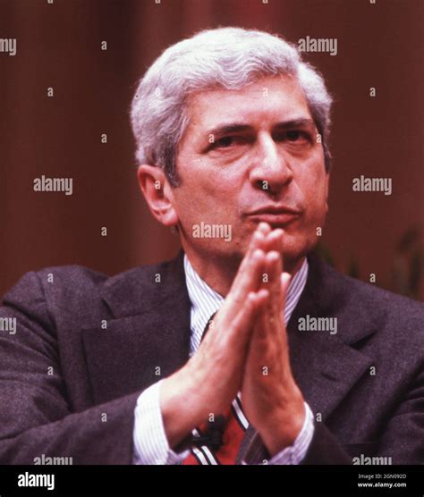 College Station Texas USA, 1994: Journalist Marvin Kalb at a speech at ...