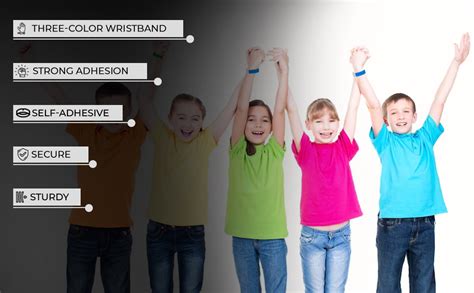 HASTHIP® 300Pcs Color Wrist Band 3 Colors Wrist Band For Marking ...