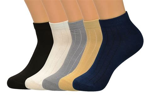 BEGED Pure Cotton & Soft Sports Socks with Full Elastane Flat High ...