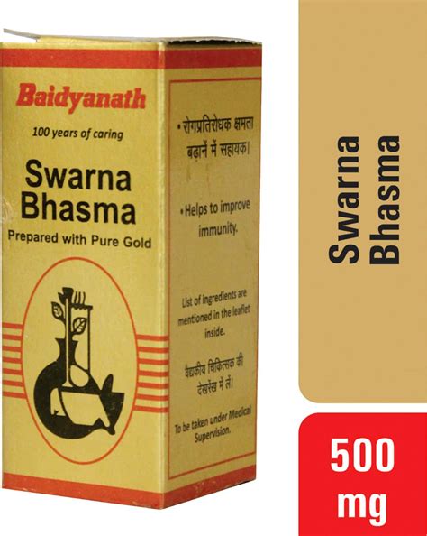 Buy BAIDYANATH NAGPUR SWARNA BHASMA 500 MG Online & Get Upto 60% OFF at ...