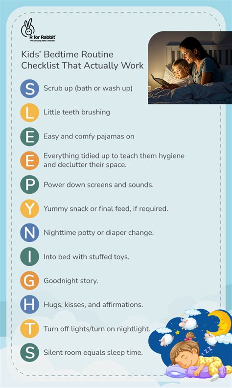 Checklist to Create a Bedtime Routine for Kids That Works