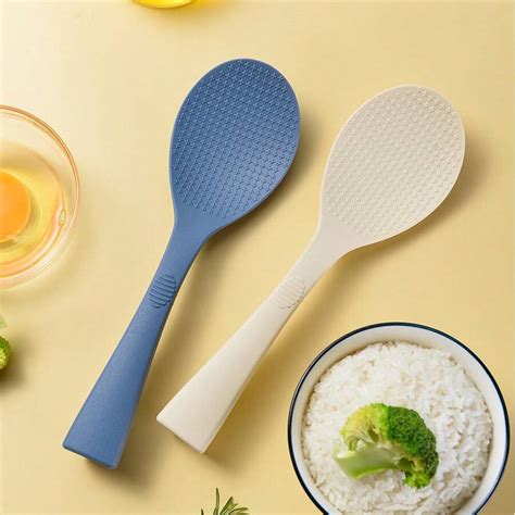 Type Silicone Can Stand Rice Spoon Household Rice Cooker Rice Spoon ...