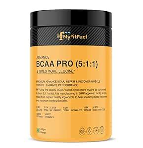 MyFitFuel Advance BCAA Pro (5:1:1), (5 Times Leucine) BCAA, Glutamine ...