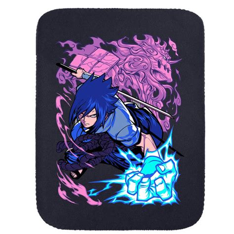 Printed Neoprene Reversible Laptop & Tablet Sleeve - Anime Sasuke ...