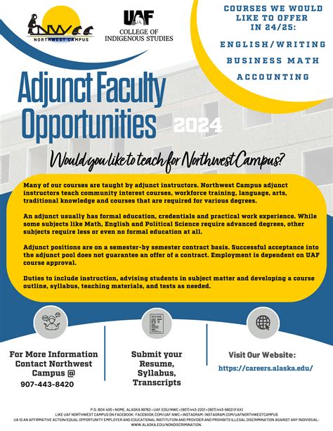 Adjunct Faculty Opportunities | Northwest Campus