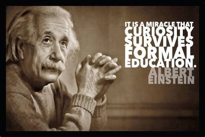 Albert Einstein Poster with Frame F-64 Paper Print - Quotes ...