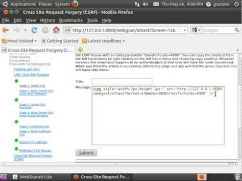Image result for WebGoat Cross Site Request Forgery