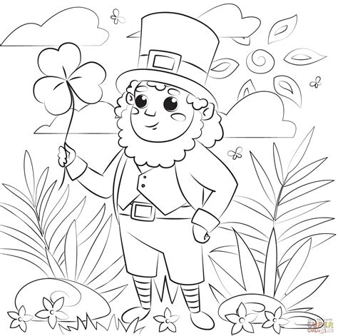 Free Leprechaun Coloring Pages
