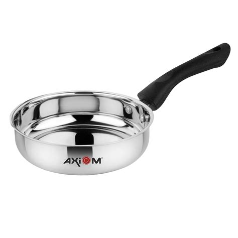 Buy AXIOM Fry Pan 1500 ML Stainless Steel Induction & Gas Compatible ...