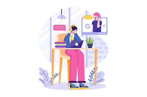 Call center agent with headset working on the support hotline | Premium ...