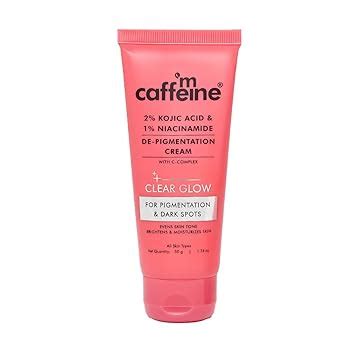 mCaffeine 2% Kojic Acid & 1% Niacinamide De-Pigmentation Cream| Reduces ...