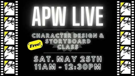 Free Character Design & Storyboard Class, May 25 2024 | Online Event ...