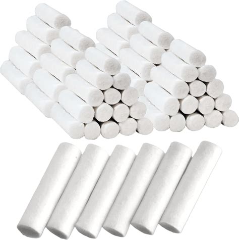 Amazon.com: 100 Dental Cotton Rolls for Mouth Gauze and Nosebleeds Plug Stopper - #2 Medium 1.5 ...