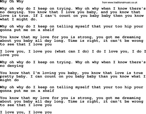 Why Oh Why, by The Byrds - lyrics with pdf
