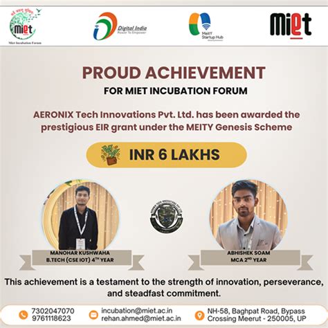 Achievements | MIET Meerut