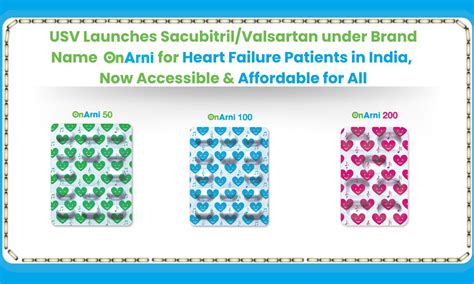 USV Launches Sacubitril/Valsartan under Brand Name OnArni for Heart ...