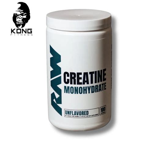 RAW CREATINE MONOHYDRATE UNFLAVORED 100 SERV – KONG FITNESS