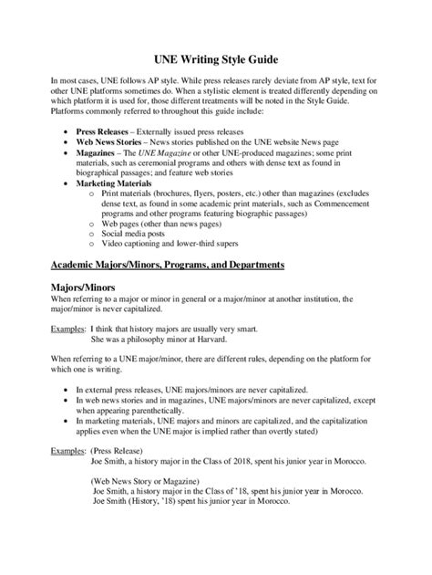 Fillable Online AP style of writing: a comprehensive guideAP style ...