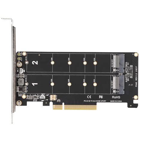 Amazon.in: Buy Dual M.2 NVMe SSD Adapter Card, PCIE X8 M Key Card ...