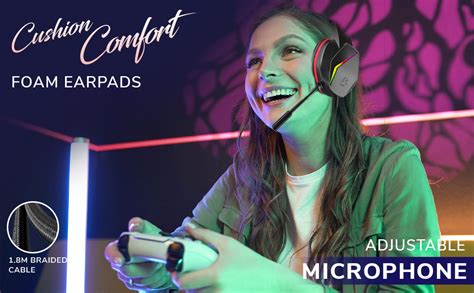 LAPCARE Bunker Gaming Over Ear Headset with RGB Back Lights|40Mm ...