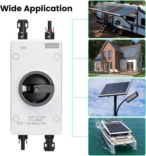 32A 1000V Solar Combiner Box with DC Isolator Switch India | Ubuy