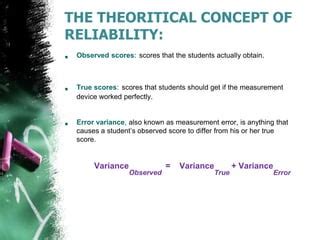 Image result for Test Score Reliability