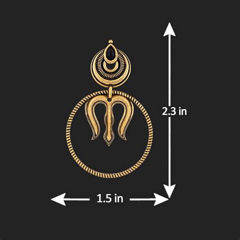 Durga Trishul and Hoop Earrings – VOYLLA