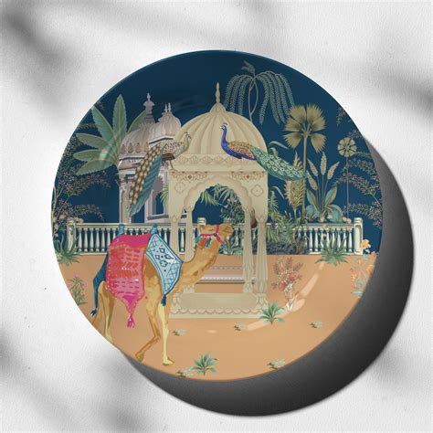 Camel in the Garden: Buy Premium Quality Decorative Art Plates Online ...