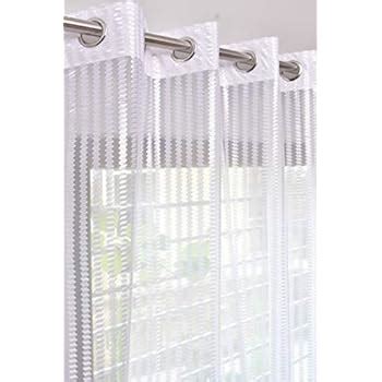 Homefab India 2 Piece Polyester Door Sheer Curtain - 7ft, White: Amazon ...