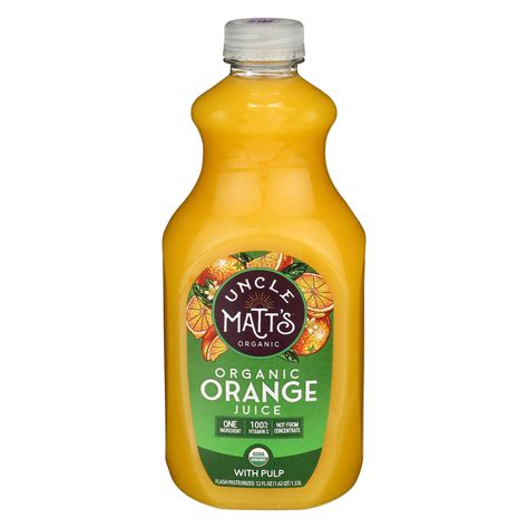 Uncle Matt's Organic Pure Organic Orange Juice with Pulp 52 fl oz ...