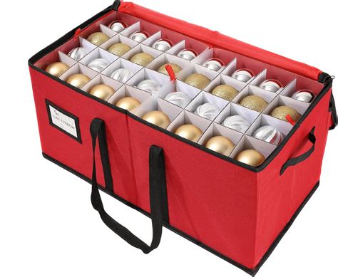 Amazon.com: Sattiyrch Christmas Ornament Storage Box, 8 Trays with ...